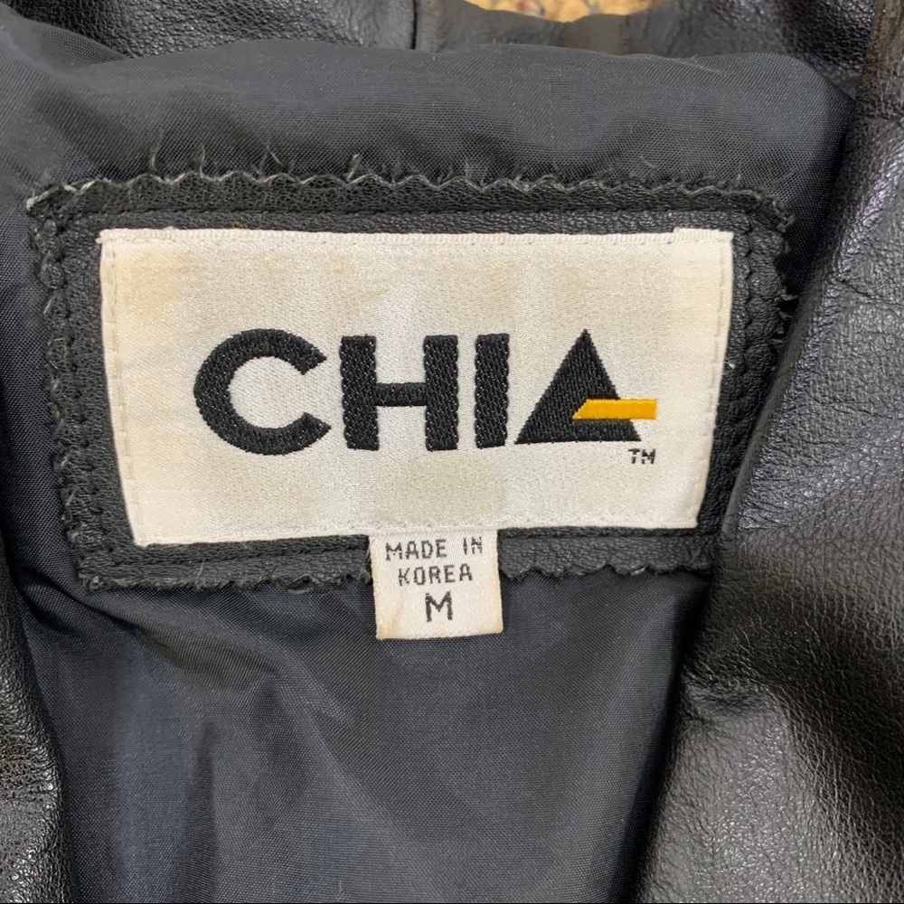 Chia Women’s leather jacket size medium - Picture 7 of 7